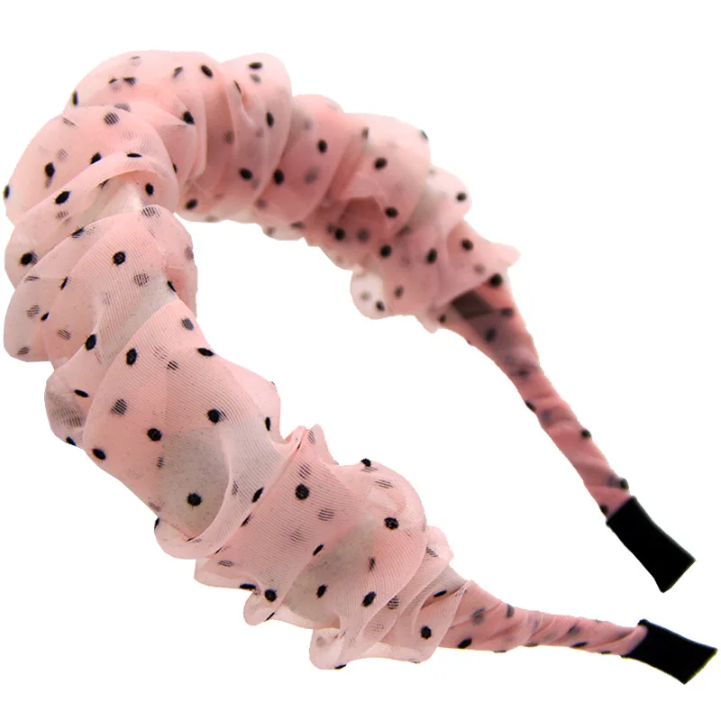 Обруч для волос в Корейском стиле Женский милая плиссированная лента из ткани и