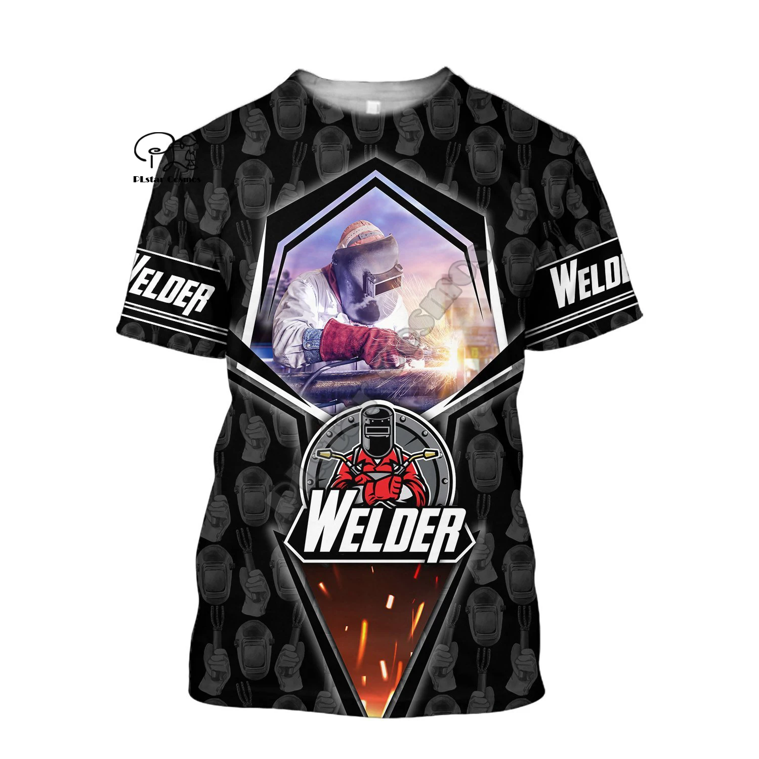 

PLstar Космос 2021, бегом, 3dprint сварщик работу работника арт унисекс Для мужчин/Для женщин Для мужчин Харадзюку уличная одежда забавные короткий рукав Футболка A-13