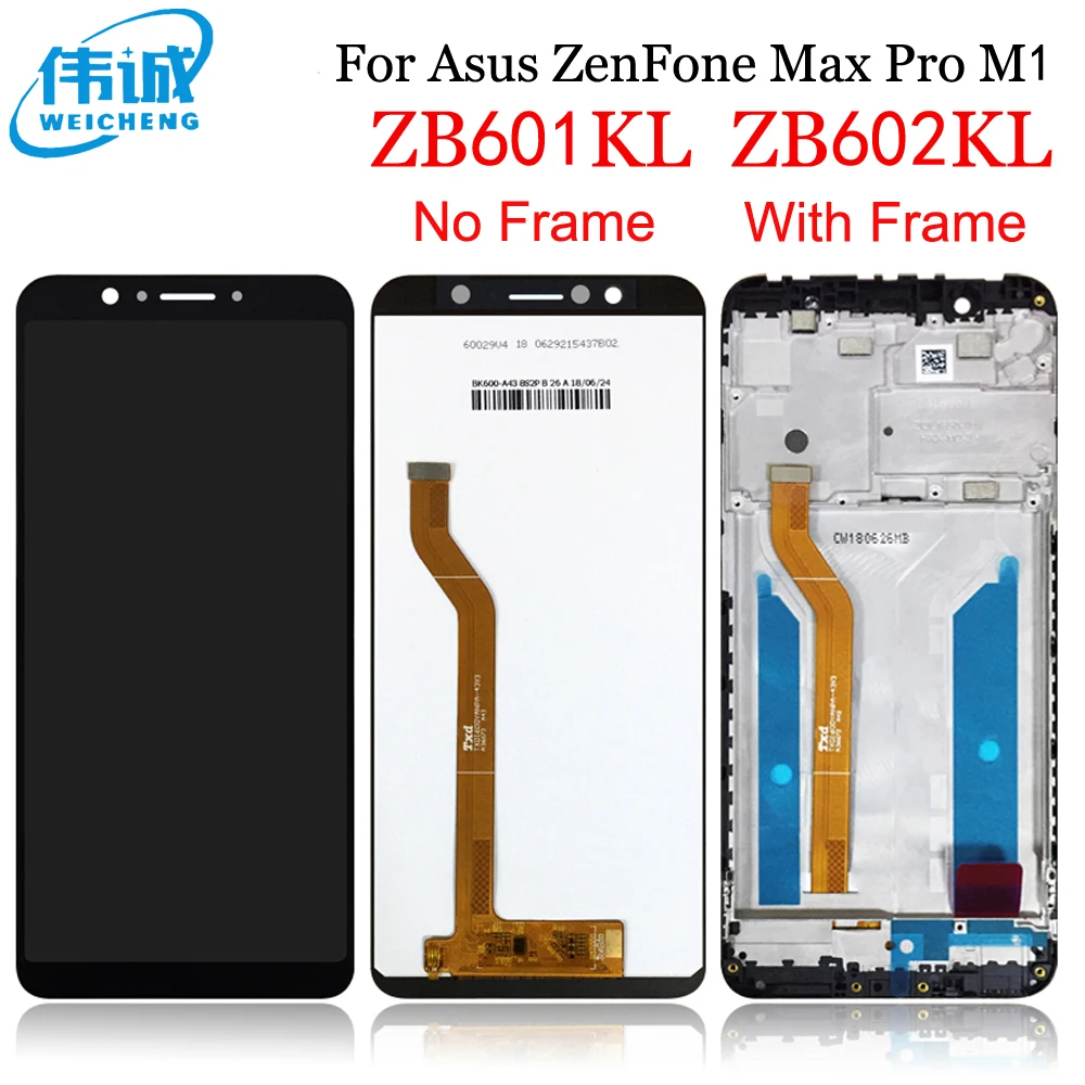 ЖК-дисплей для Asus ZenFone Max Pro M1 LCD ZB601KL ZB602KL с сенсорным экраном и дигитайзером в сборе