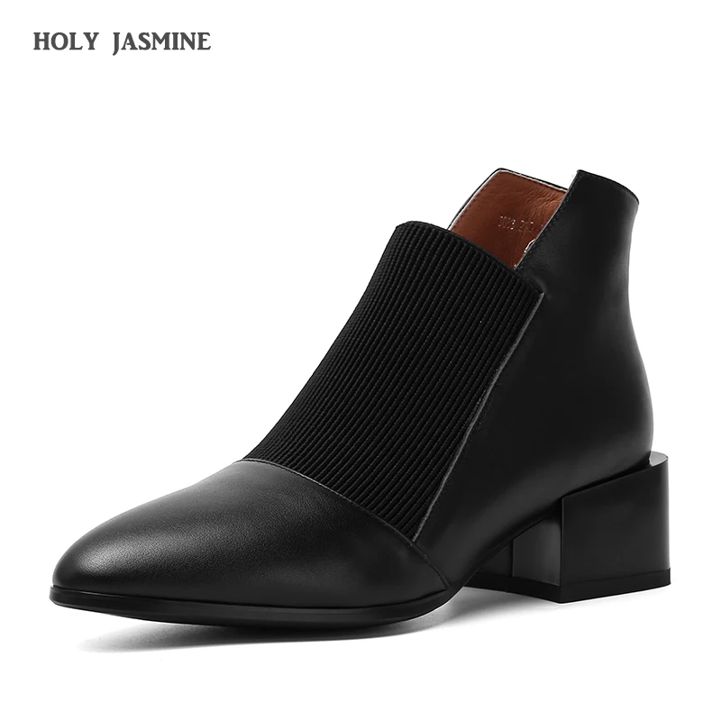 Популярные ботинки челси однотонные классические оксфорды с острым носком без