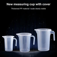 50hot 500ml1000ml2000ml heat resistant measuring cup strong toughness plastic clear scale portable measuring jug for daily us