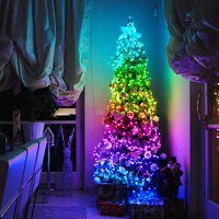 10m20m fairy light outdoor rgb bluetooth christmas tree string light usb garland light home decor lamp