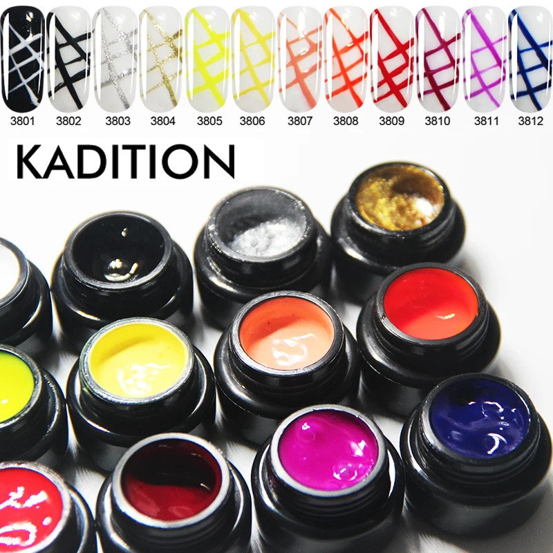 Гель-лак для рисования цветок клей ногтей 5g паук окрашенные Светодиодный УФ-гель