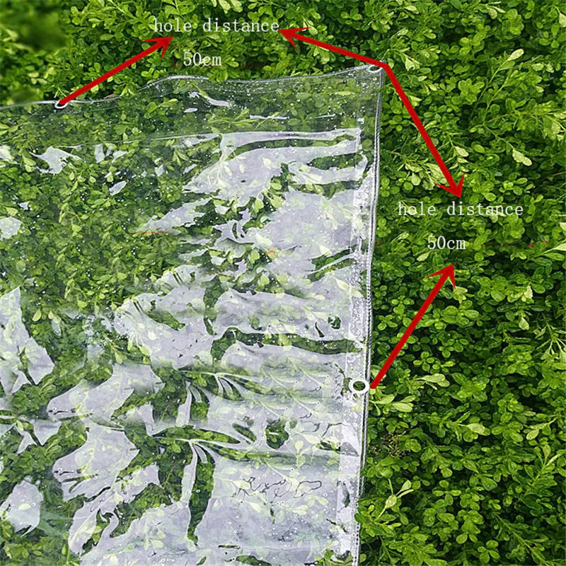 

Transparent garden shade cloth tarpaulin thickening pvc transparent canvas garden swing balcony window plant cover cloth