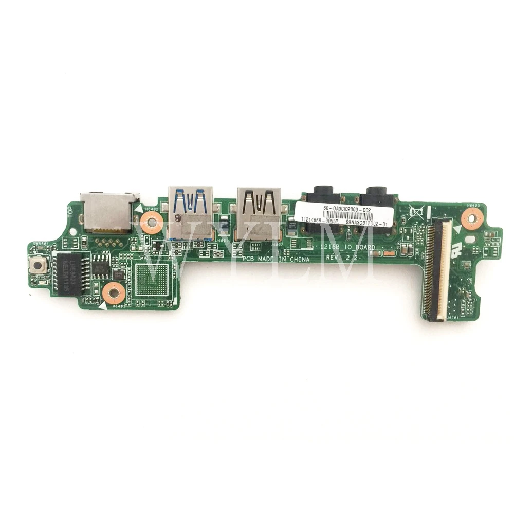 1215B For ASUS 1215 Network Laptop Audio USB3.0 IO Board Sound Card Interface | PC Hardware Cables &amp Adapters