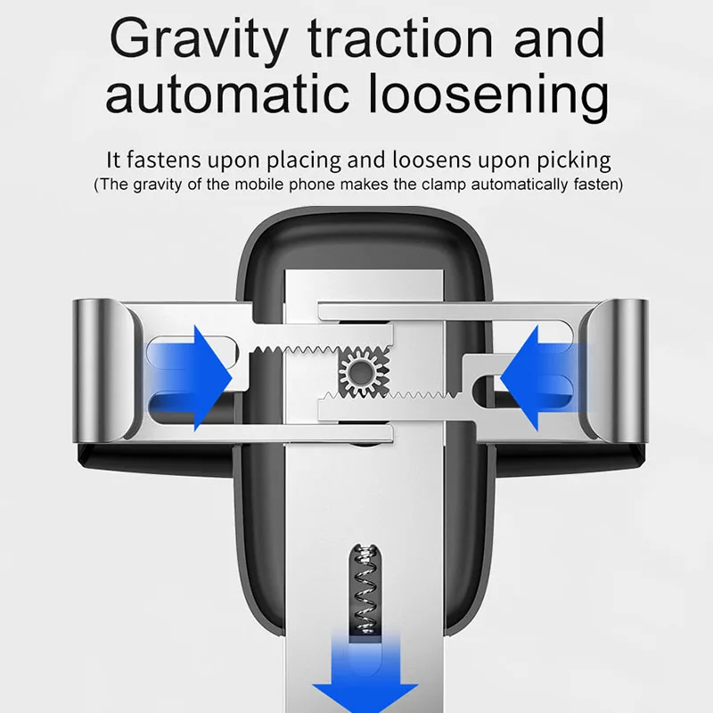 baseus gravity car phone holder support smartphone car bracket cd slot mount mobile phone holder for car charging stand free global shipping