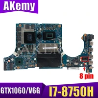 akemy fx705gm motherboard for asus tuf gaming fx705g fx705gm 17 3 inch mainboard motherboard w i7 8750h gtx 1060v6gb gddr5