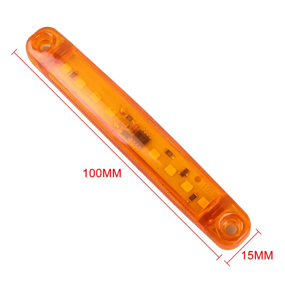 DC12 24V 8LED босветильник свет грузовик семафора RV желтая лампа Янтарный