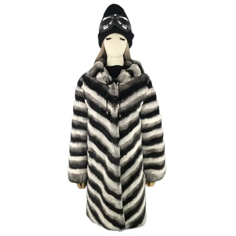 

Пальто женское зимнее из натурального меха, с капюшоном, размеры 5XL, 6XL, 7XL