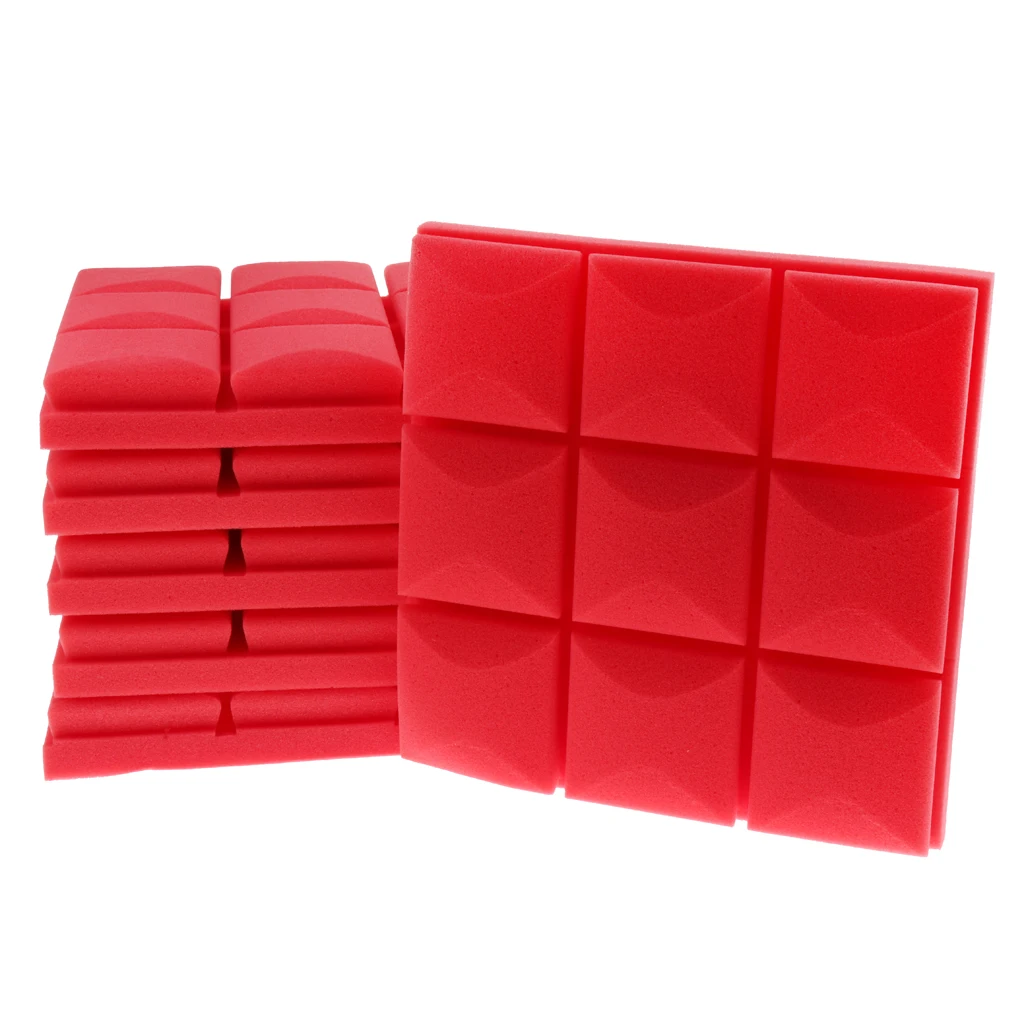 

6x Acoustic Foam Panel Audio Equipment Musical Instrument Parts for Music