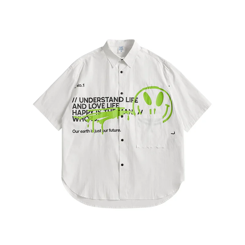 

Inf men's clothing new products in spring and summer 2021 fashion brand Personalized English alphabet printing arc hem casual