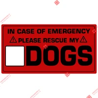 please rescue my dogs emergency pet dog car window decal laptop vinyl sticker motorcycle laptop waterproof personality stickers