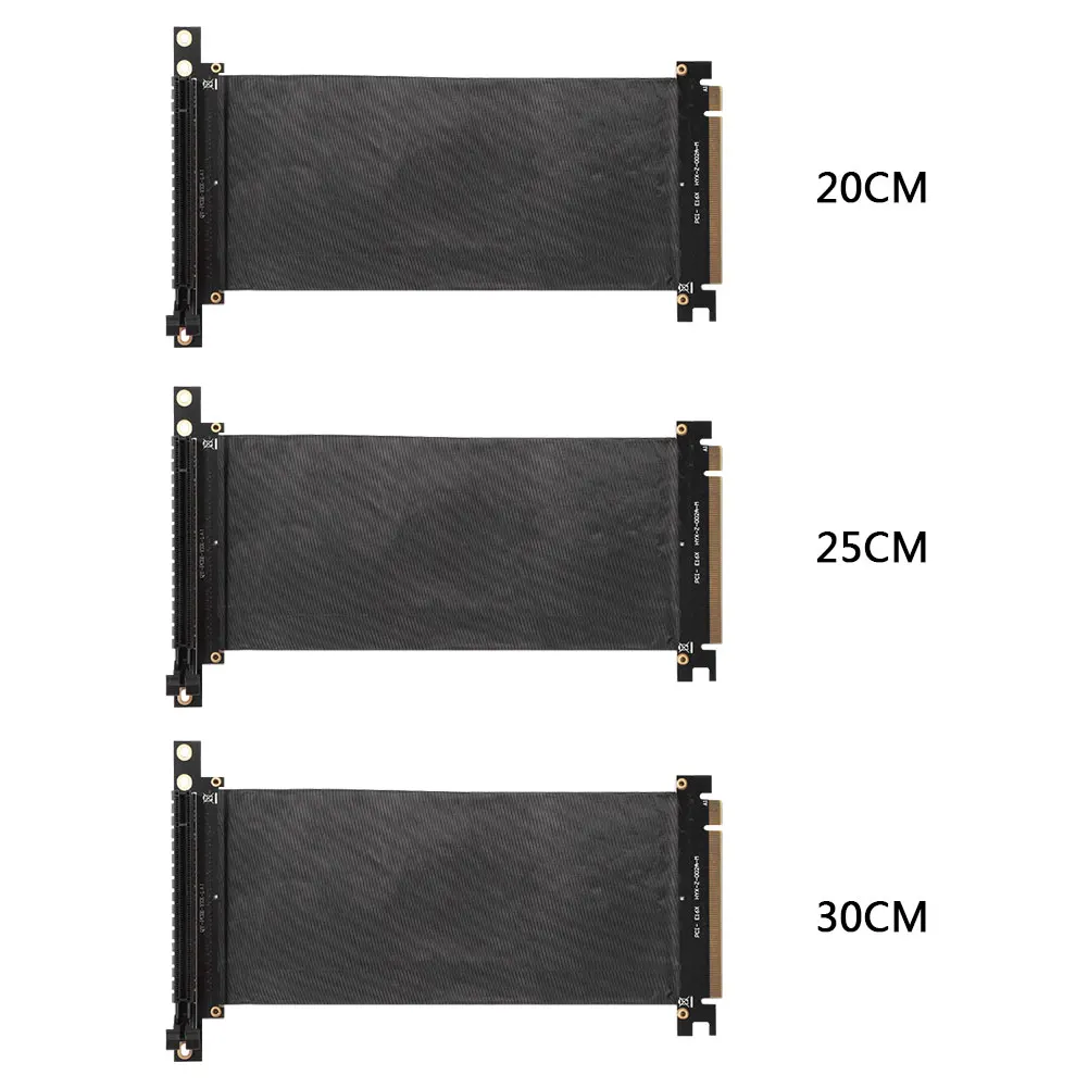PCI Express 16x гибкая кабельная карта 90 градусов PCI-E Экспресс высокоскоростной