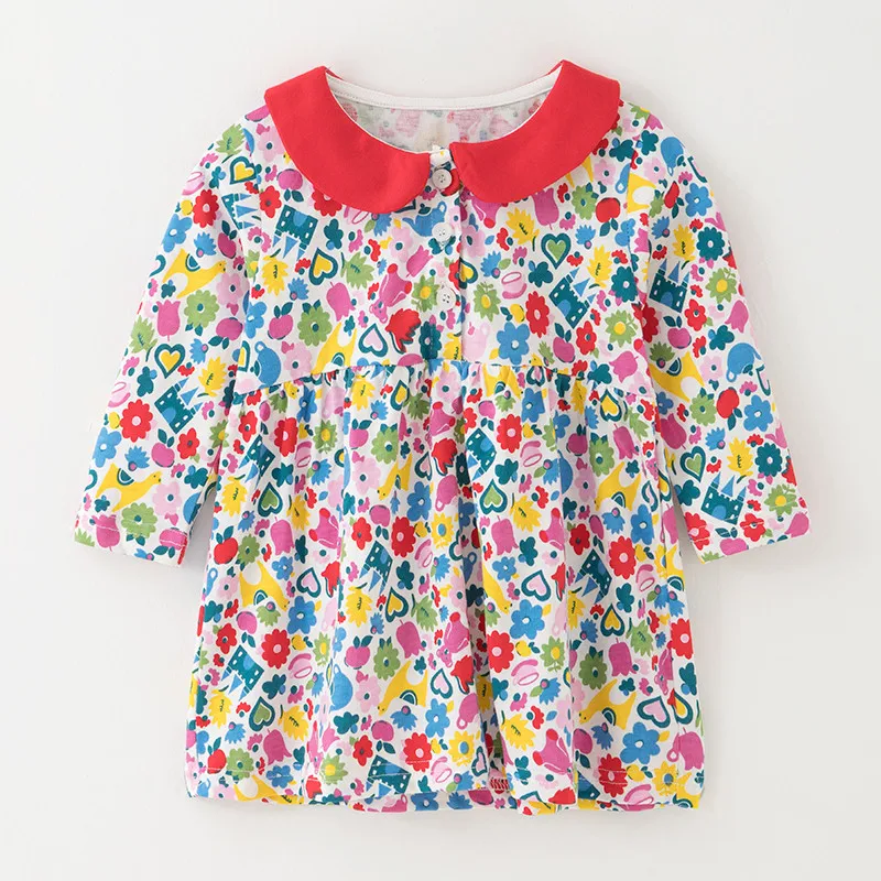 Платье для девочки с принтом животных модное Хлопковое платье Лидер продаж 2019 |