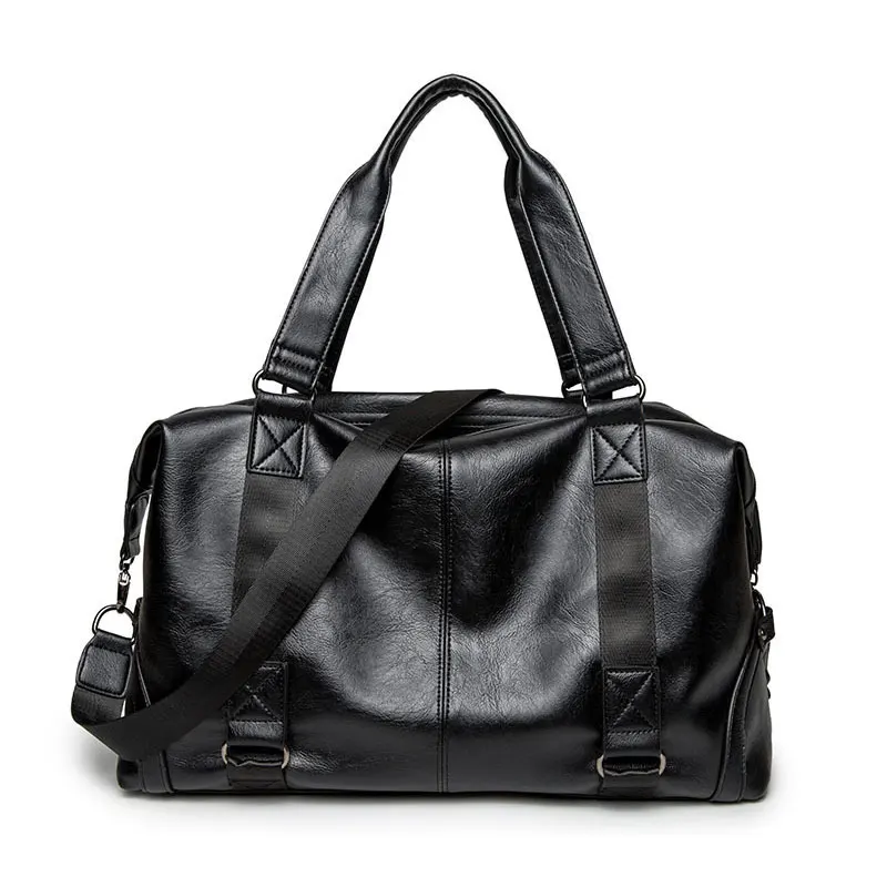 

PU Leather Travel Handbags Men High Quality Carry On Luggage Organizer Sport Crossbody Bags Women Business Laptop Tote Bag S066