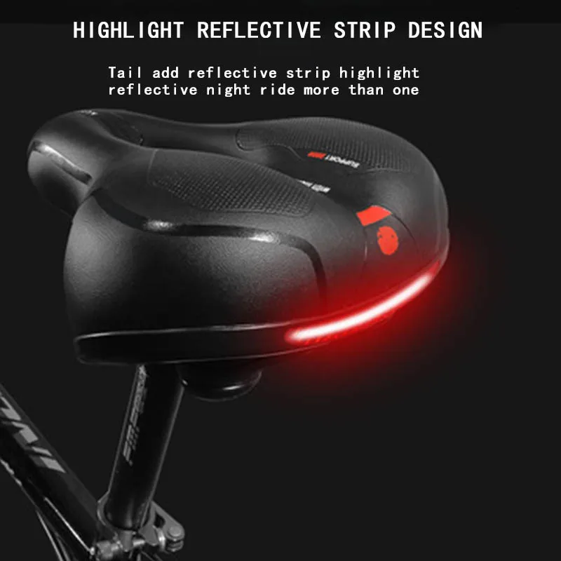

MTB Bicycle Saddle Seat Big Butt Bicycle Road Cycle Saddle Mountain Bike Gel Seat Shock Absorber Wide Comfortable Accessories
