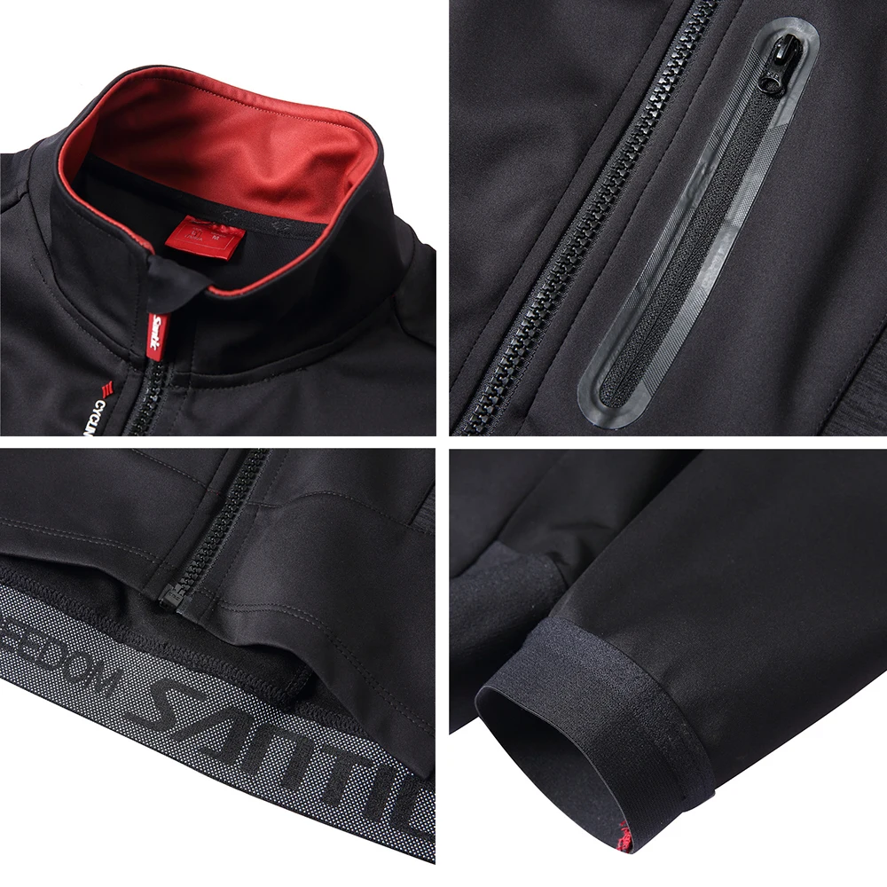 Мужская велосипедная куртка Santic ветрозащитная одежда для шоссейного велосипеда