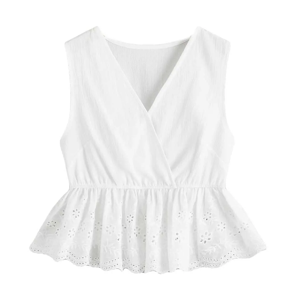 Модная футболка без рукавов для девочек шифоновый хлопковый жилет повседневная