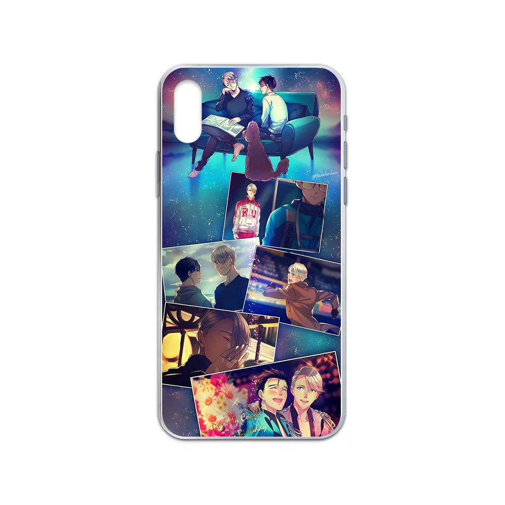 Японский мультфильм YURI! Чехол для iphone 4 4S 5 5C 5S 6 6S PLUS 7 8 X XR XS 11 PRO SE 2020 MAX прозрачный Etui