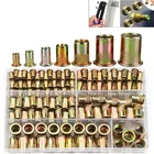 300 шт., рифленые гайки из углеродистой стали с цинковым покрытием