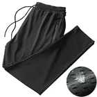 Мужские спортивные брюки со вставками из сетчатой ткани, размеры до 5XL