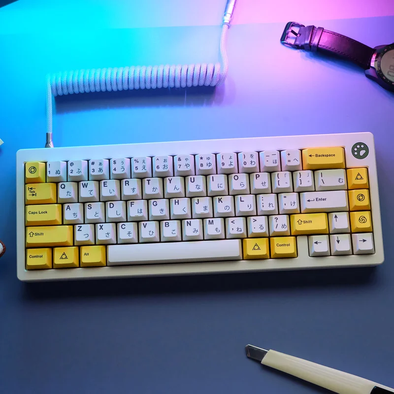 

Колпачки для ключей Serika PBT, колпачки для сублимационных ключей с профилем вишни, с клавишами 1,75u, 2u, Shift 1U, Ctrl, Alt, Fn, 1 комплект