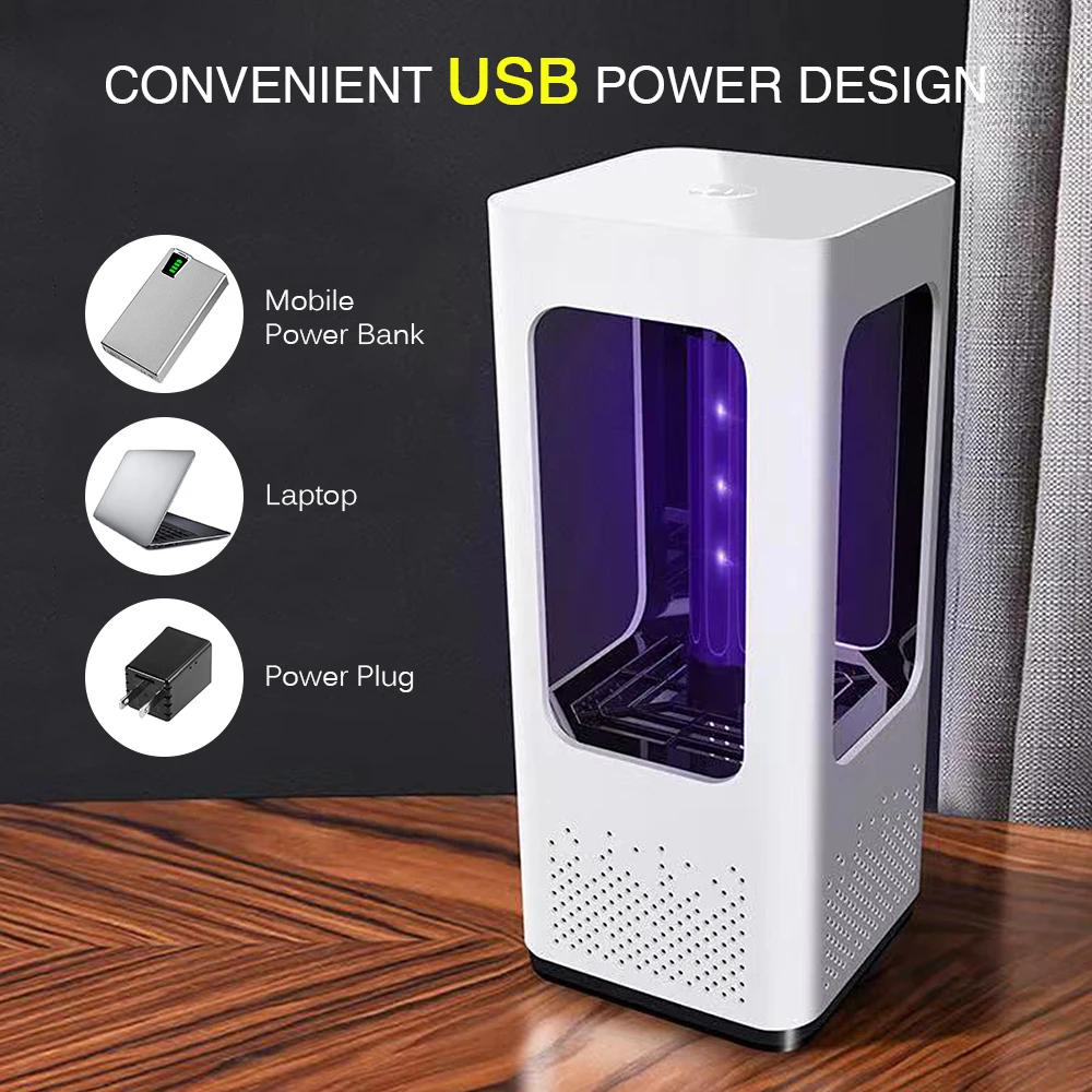 Новая электрическая ловушка для комаров, лампа USB Мощность Антимоскитные штаны zapper ловушка светодиодный Ночной светильник лампа ошибка насекомых вредителей убийца светильник Отпугиватель москитов средство