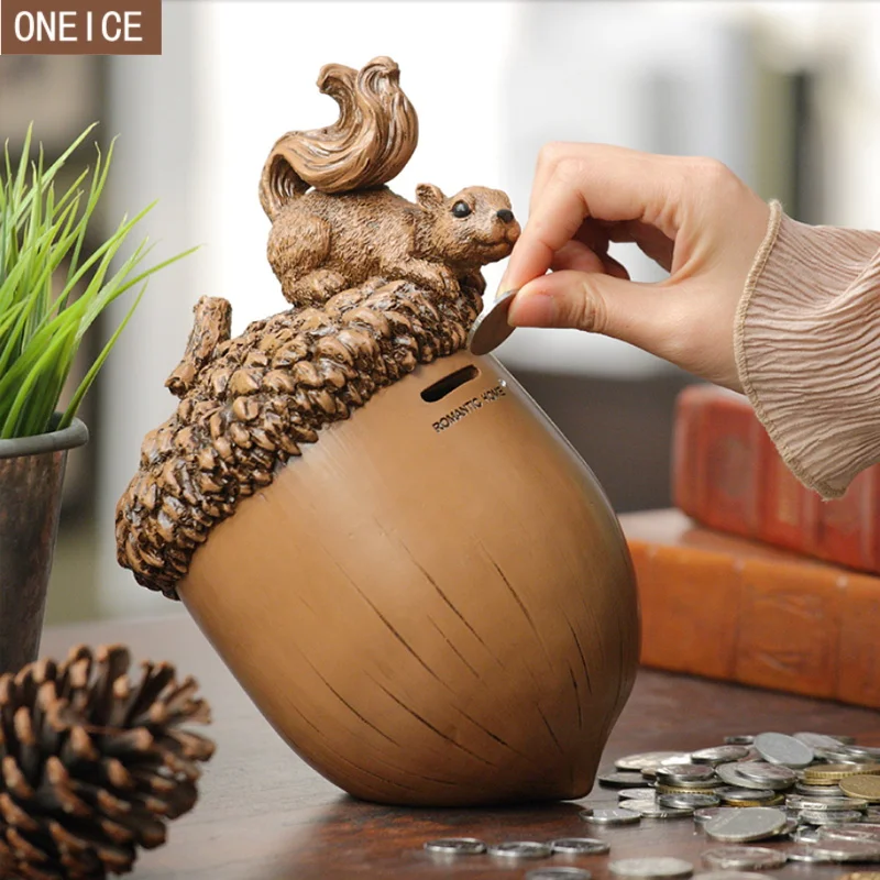 Копилка из качественной смолы ручной работы Детская копилка для монет