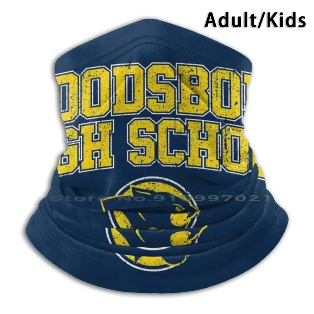 

Шарф-маска для старшей школы Woodsboro, шейный обогреватель, бандана, головной платок, крик, нейв Кэмпбелл, Slasher, фильмы