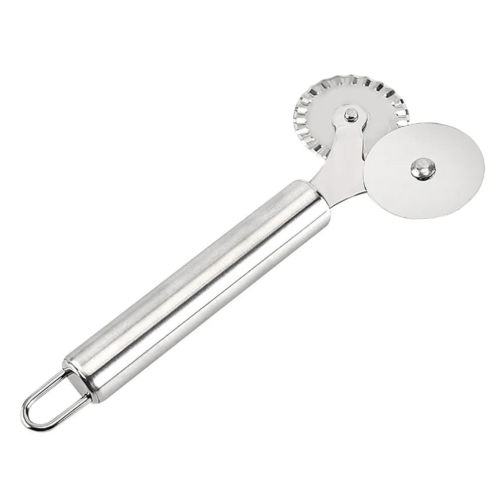 Нержавеющая сталь двойной колесная пицца Ножи s резак блин Кондитерские пирог