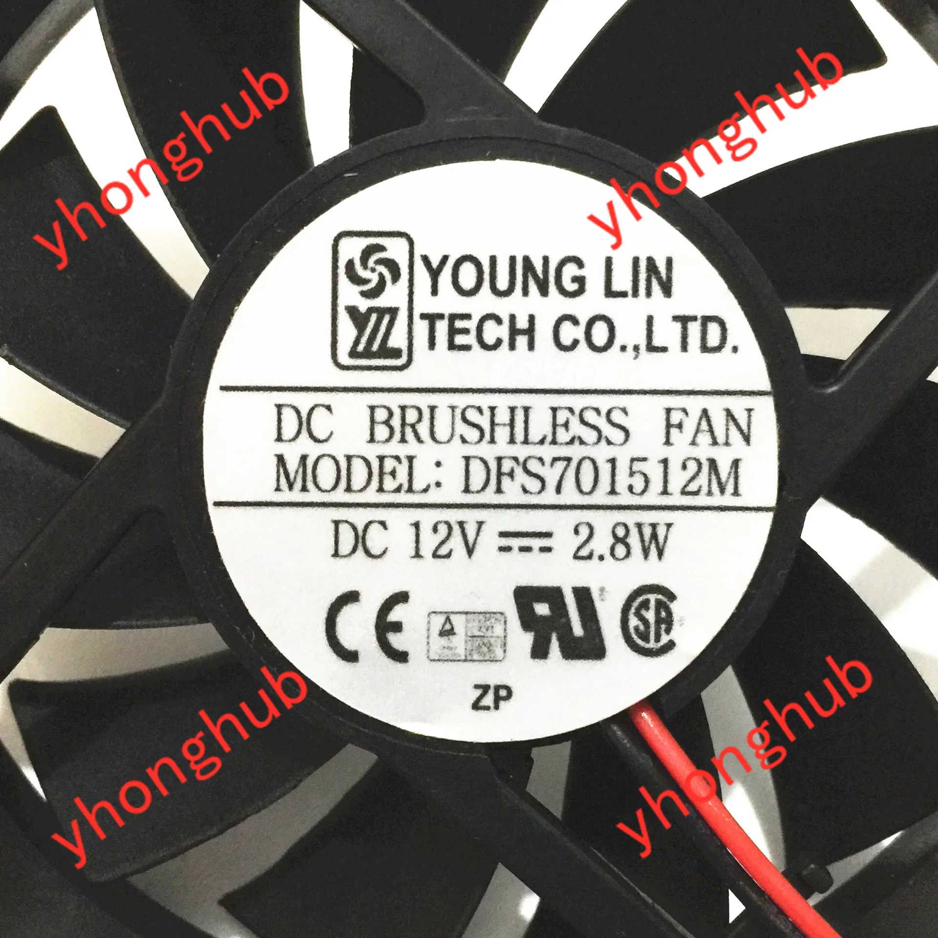 DFS701512M DC 12V 2.8A 2-проводной 70x70x15 мм Сервер вентилятор охлаждения | Компьютеры и офис
