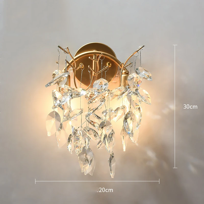 

Modern Crystal Wall Lamp Lights Bedroom Bathroom Wall Sconce Living Room Bedside Lamp Dining Room Home Decorative Wall Light
