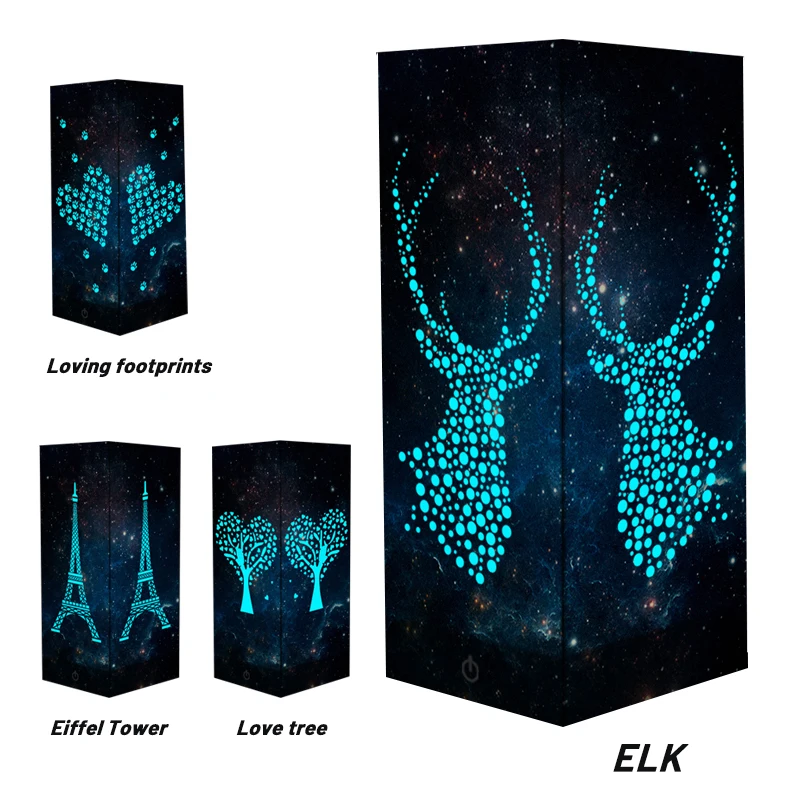 Романтический ночсветильник Искусство Резной бумажный пульт дистанционного