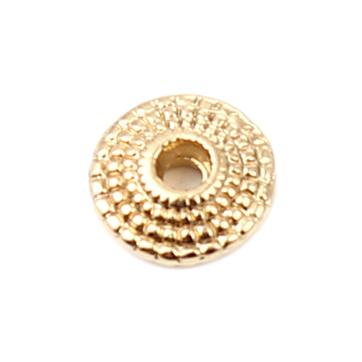 

520PCs 8mm16K Real Gold Plated Spacer Beads Round Zinc Alloy Metal Loose Spacer Beads For Bracelet Necklace Handmade Jewelry DIY