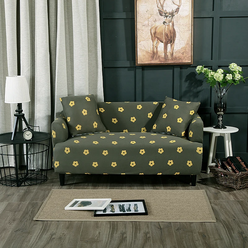 Letter Stripe Modern Elastic Sofa Slipcovers Stretch Covers for Living Room Sectional Corner Couch Housse De Canap | Дом и сад