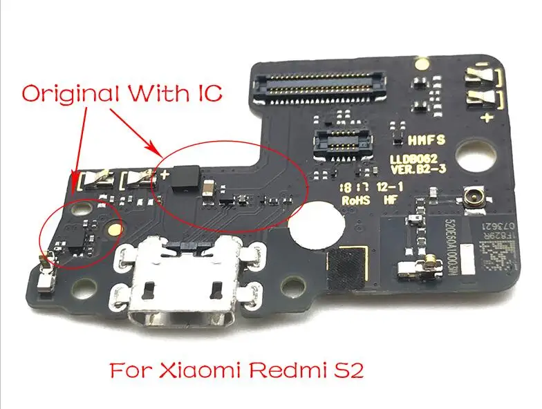 Redmi S2 - Original Для Xiaomi Redmi GO 7A Note 4X5 6 7 Pro док-станция с разъемом usb порт для зарядки Flex для Redmi Note 3 Pro SE 152 мм специальный - Цвет: Redmi S2 - Original