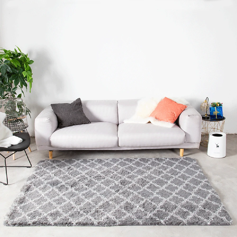 Мягкие пушистые коврики решетки большой размер 3 см ворсистая зона ковер для