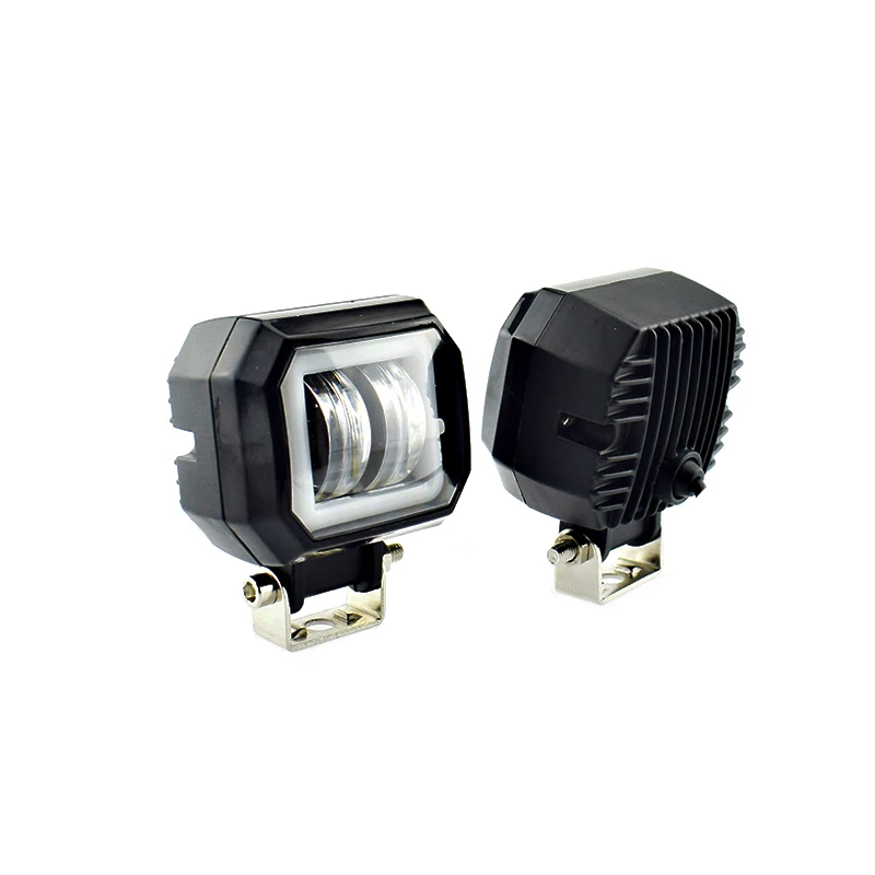 4 шт. автомобильный рабочий свет бар 12 В 20 Вт светодиодные фары Moto angel eyes фара