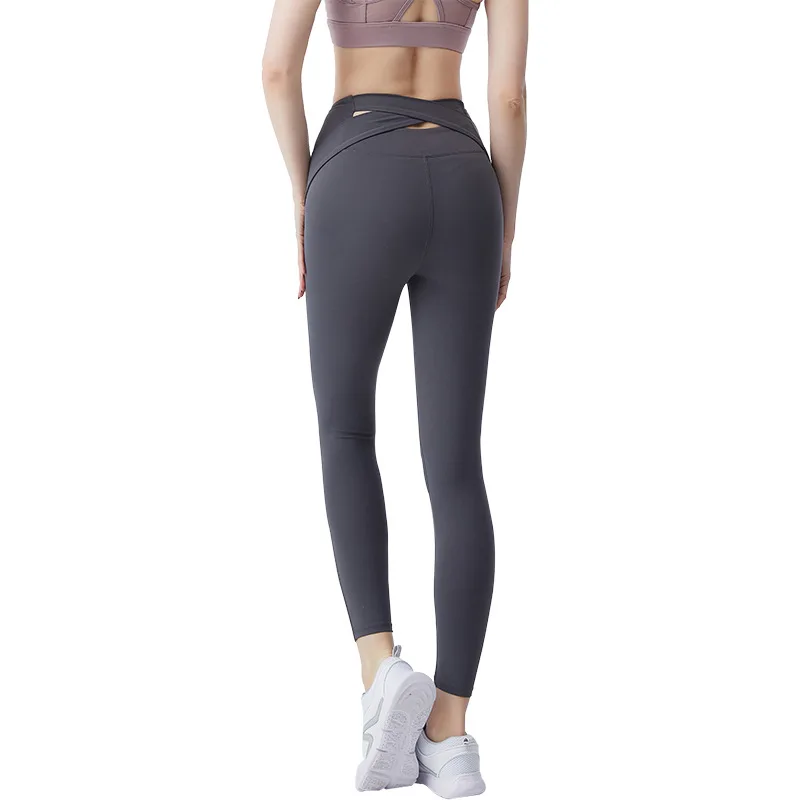 

2021 Sexy Buttocks Pants Street Wear Women Seamless Solid Fitness Pants High Street Sweet Casual New High Waist Trousers Legging