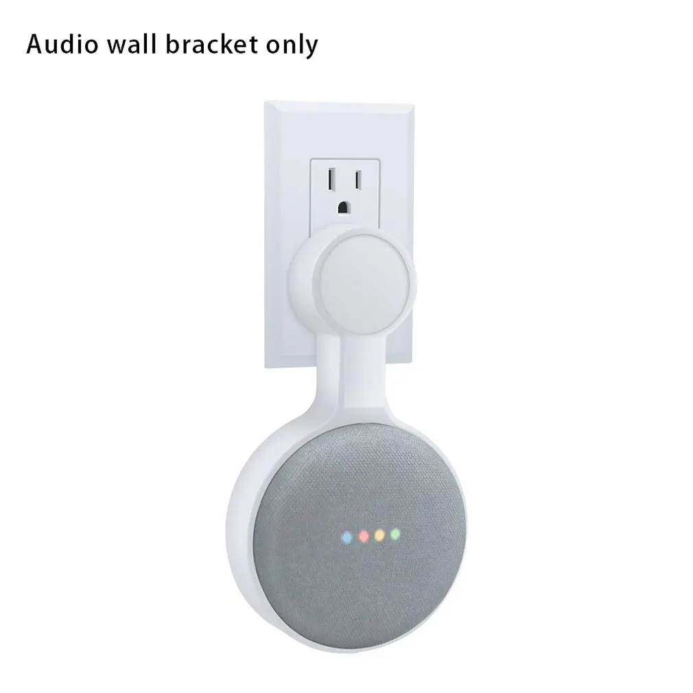 

Outlet Wall Mount Holder For Google Home Mini Space-Saving Smart Home Speakers With Cord Arrangement Hidden Messy Wires