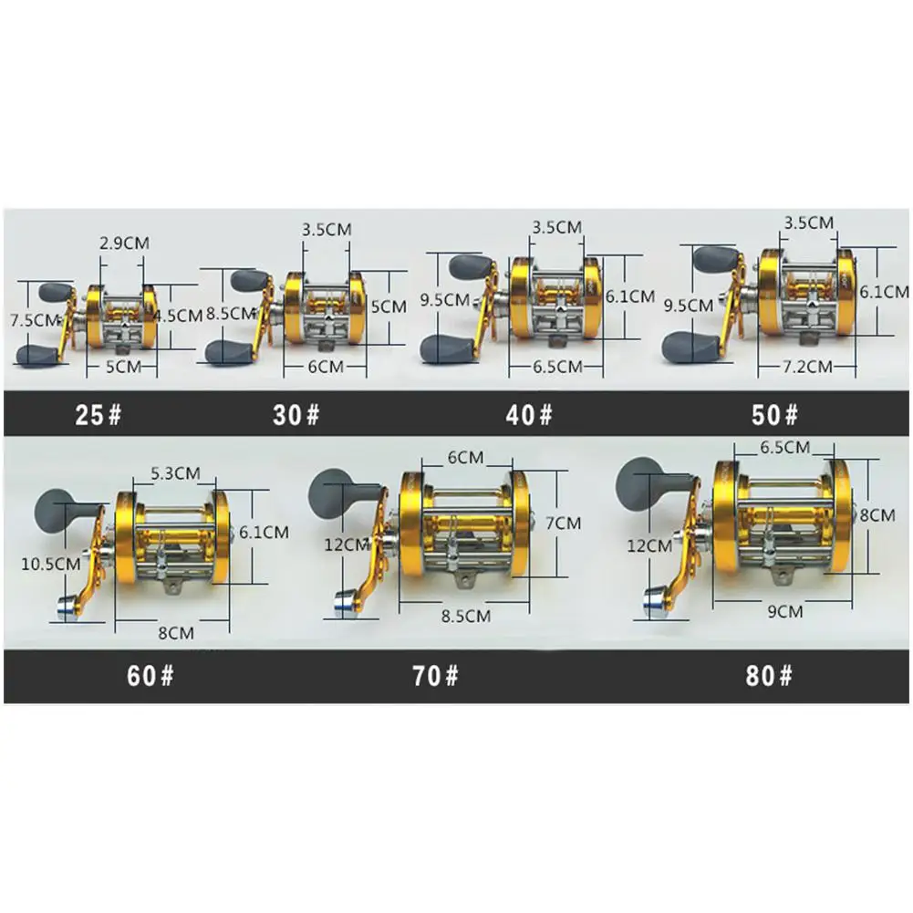 Рыболовная катушка двойной тормоз приманка правая/левая рука 25 #40 #60 # модели
