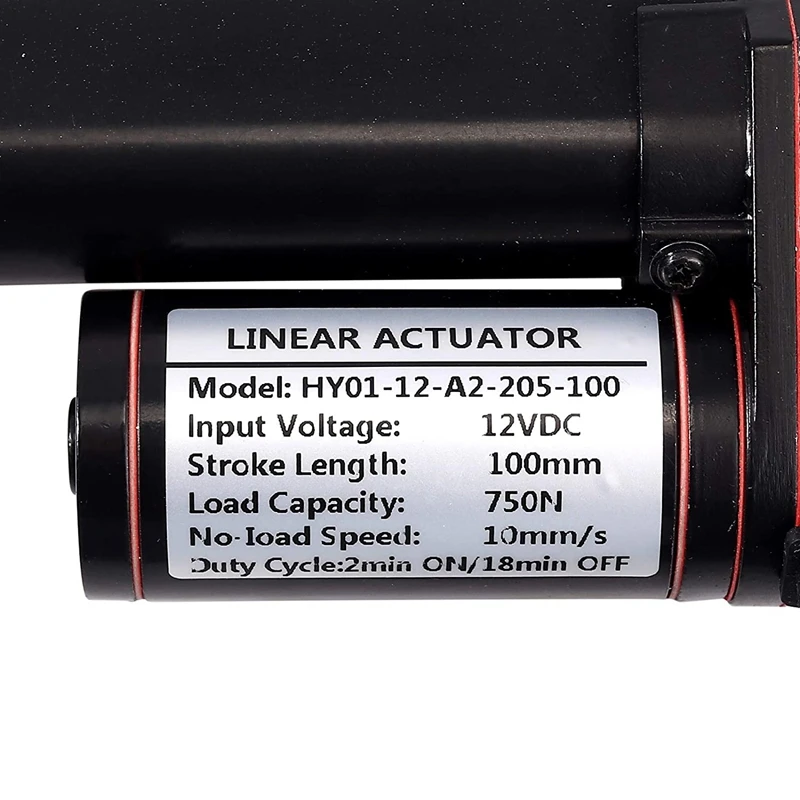 Двигатель линейного привода 100 мм сверхмощный Н 12 В постоянного тока для