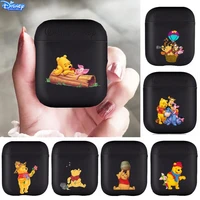 disney winnie the pooh soft silicone cases for apple airpods 12 protective bluetooth wireless earphone cover for apple air pods