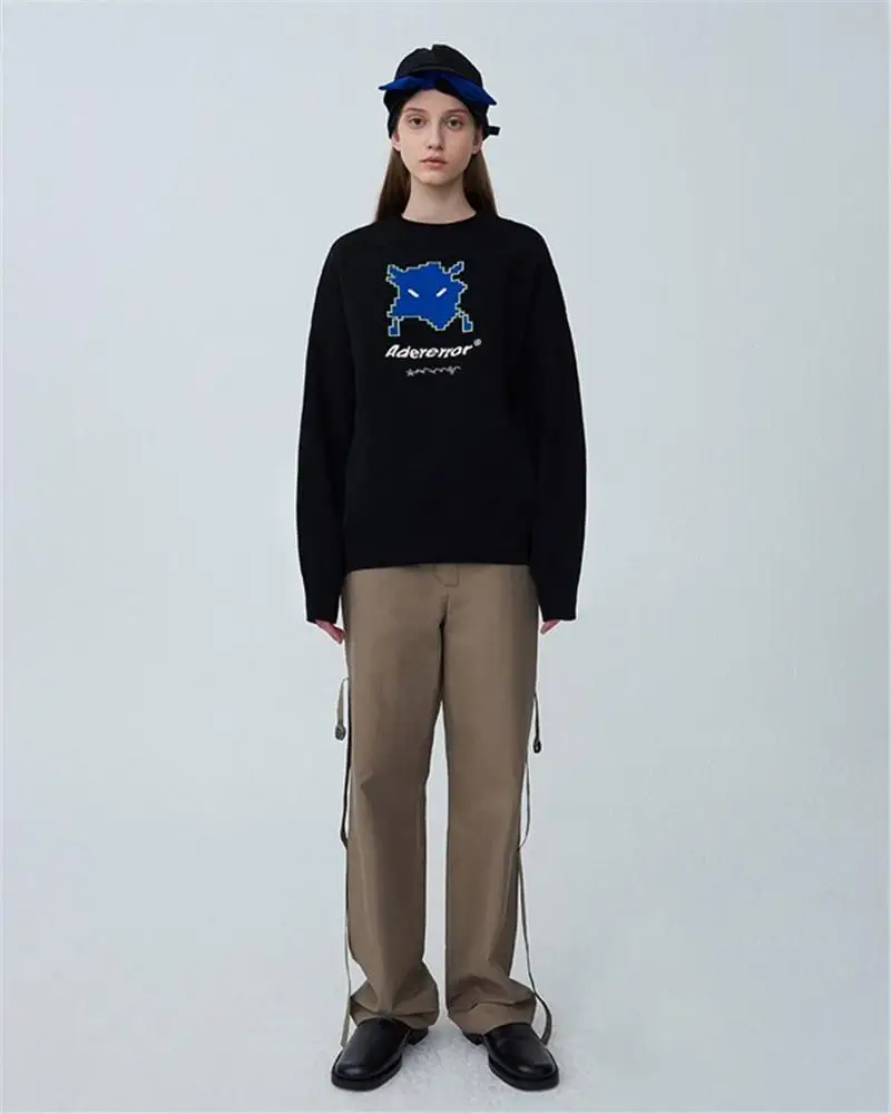 

Adererror Vader Sweatshirts Men Women Embroidery Logo Z-stitch Ader error Hoodies Korean Casual Ader Hoodie