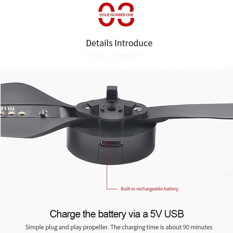 Программируемый красивый светодиодный Пропеллер для слов вспышка палитра