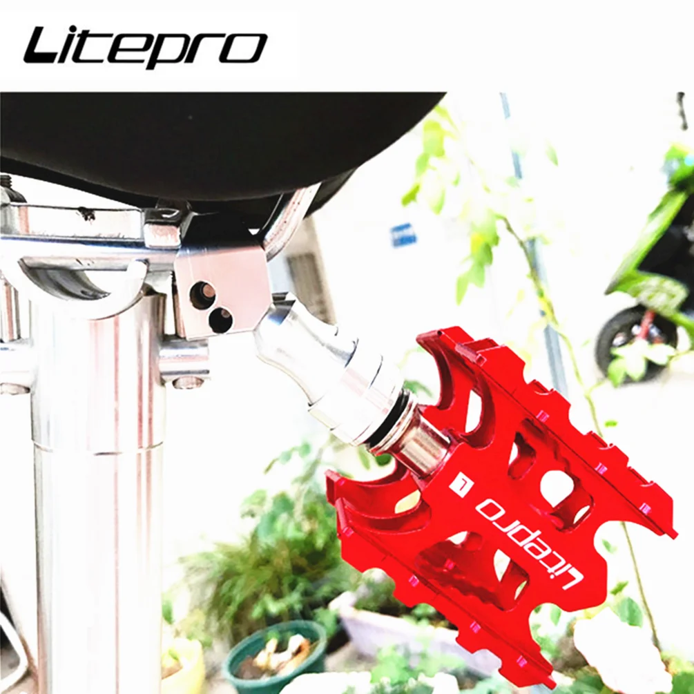 Велосипедный BMX быстросъемный Педальный монтажный сиденье складной велосипед QR