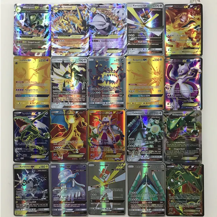 200 шт. GX MEGA Shining TAKARA TOMY карты игры битва карт 25 100 шт. Pokemon Kaarten альбом торговые карты коробка игрушки для детей