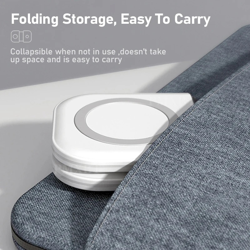 

2 in 1 Foldable Magnetic Wireless Duo Charger For iPhone 12 Pro Max 12 Mini Safe Dual Charging Pad For Apple AirPods Watch Stand