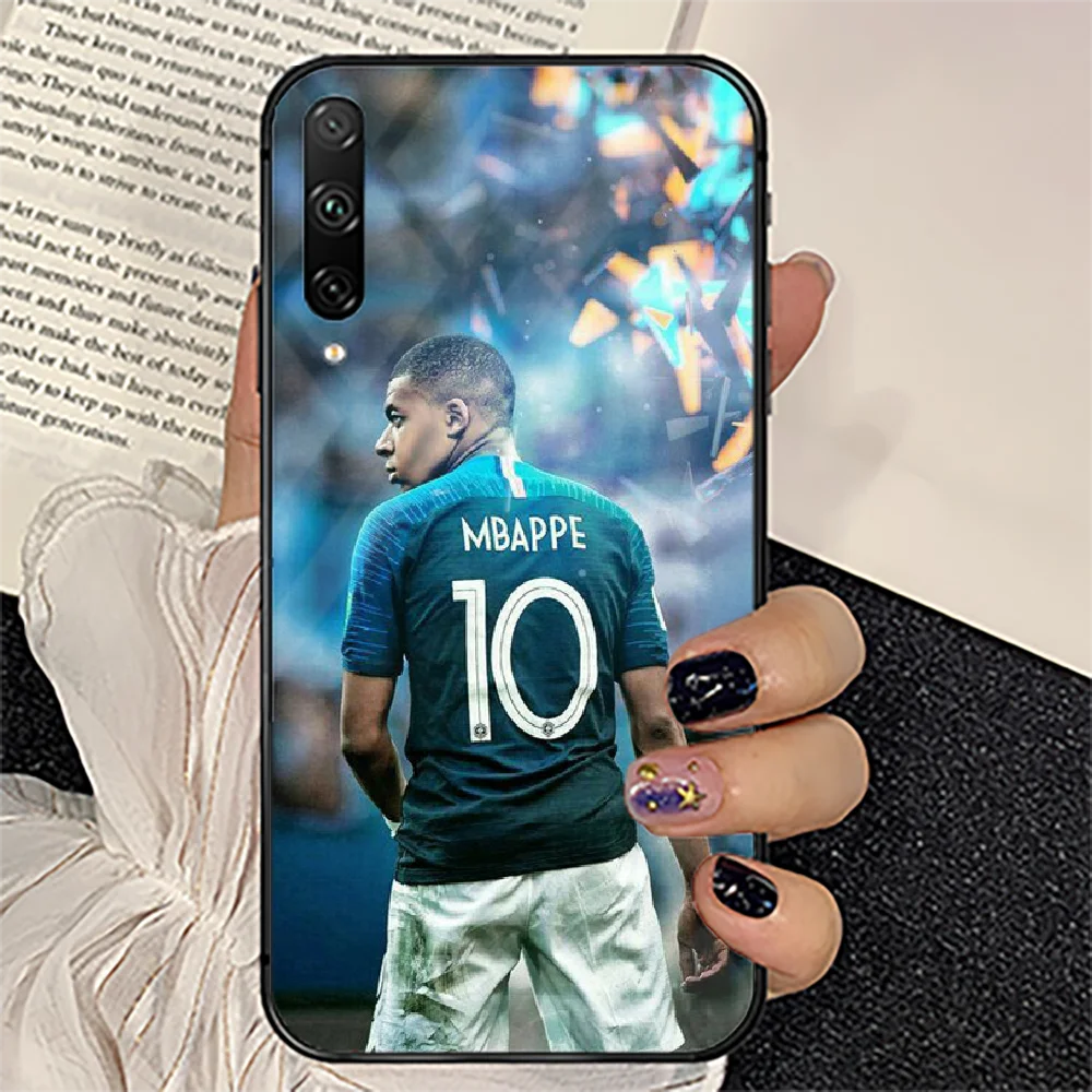 

Kylian Mbappe football Phone Tempered Glass Case Cover For huawei honor 7 8 9 10 20 A X S lite i pro Silicone Waterproof Coque