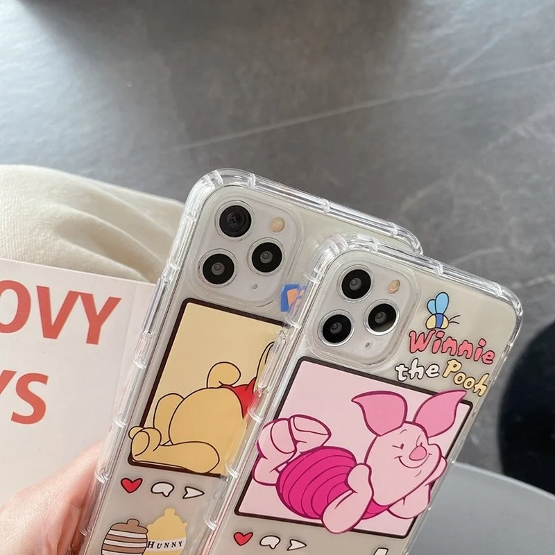 Чехол для телефона Disney с Винни-пухом IPhone X / XS XR 11 12/Pro/мультяшный милый стильный
